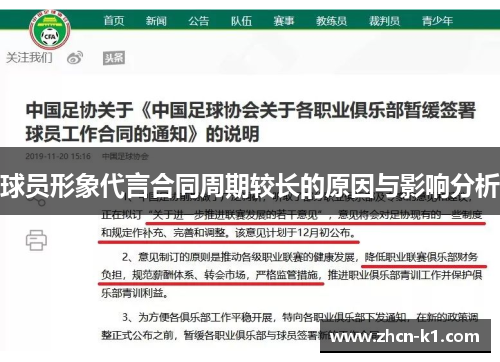球员形象代言合同周期较长的原因与影响分析